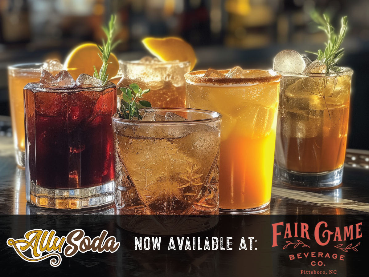 AlluSoda - Now Available at Fair Game Beverage Co - Pittsboro, NC