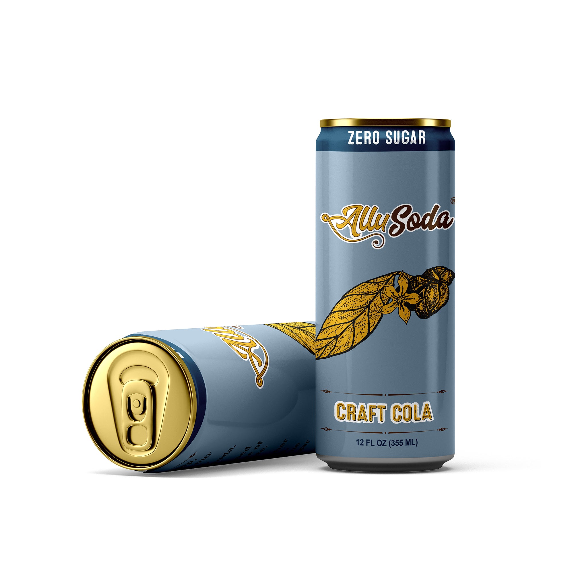 AlluSoda - Zero Sugar Natural Craft Cola with allulose soda cans